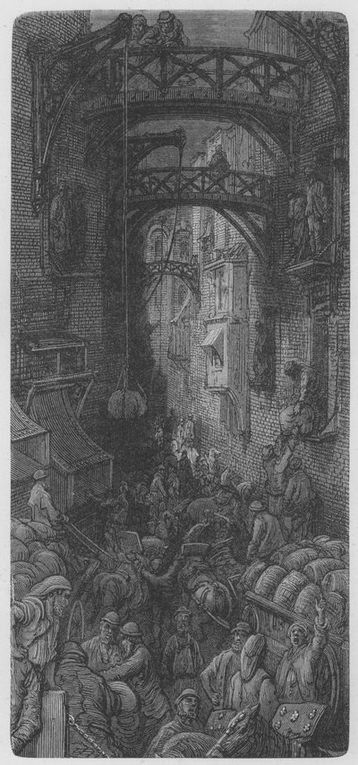 にぎやかな通り 作： Gustave after Dore